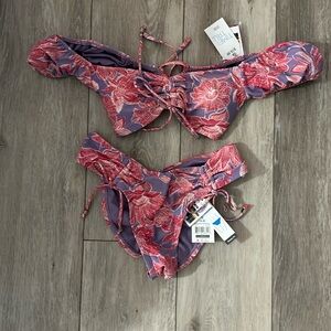 Never worn off the shoulder bathing suit